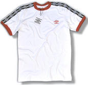 View Item Umbro Classics Diamond Icons Ringer T Shirt White Red